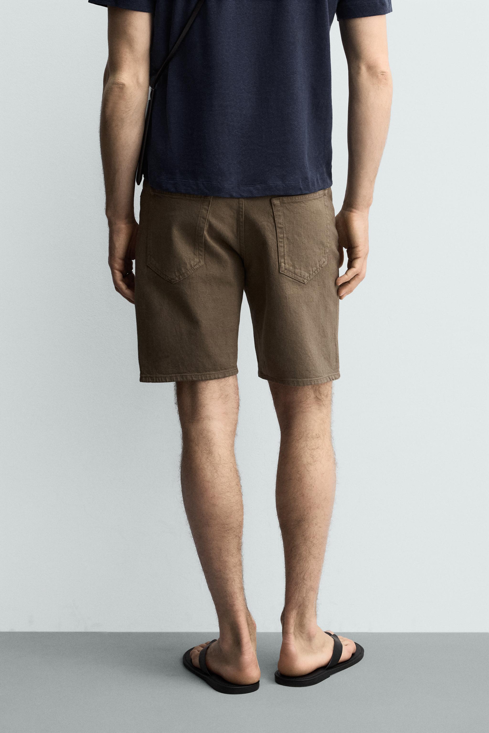 REGULAR FIT DENIM SHORTS